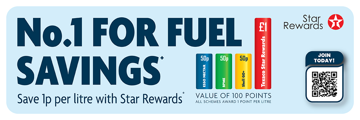 Save 1p per litre with Star Rewards